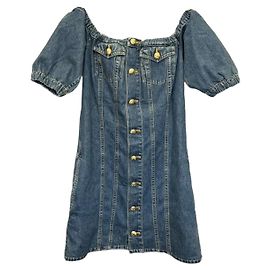 Vestido Céline de algodón azul