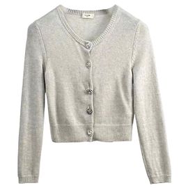Pull en cachemire gris Céline
