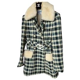 Cappotto Chanel in lana multicolore Taglia 36