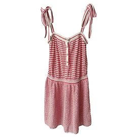 Vestido Chanel de algodón multicolor Talla 38