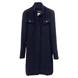 Chanel Black Wool Coat