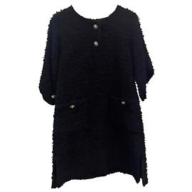 Vestido Chanel de tweed negro