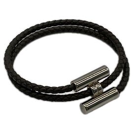 Hermès Hermes Tournis Tresse Charm Bracelet