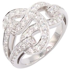 Anillo Cartier Agrafe Diamantes