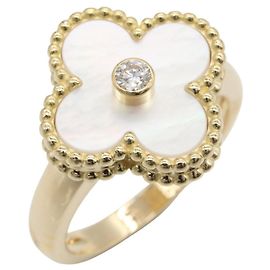 Van Cleef & Arpels Vintage Alhambra Ring Mother of Pearl 1PD