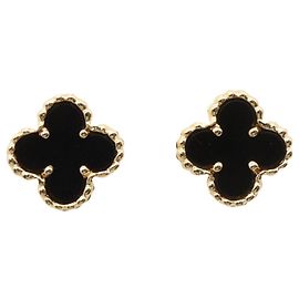 Van Cleef & Arpels Sweet Alhambra Onyx Ohrringe