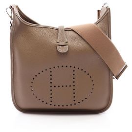 Hermès Borsa a tracolla Hermes Evelyne 3 Trois PM Etoupe