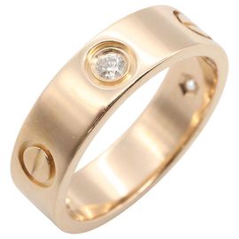 Cartier Love Ring 3PD in 18K Roségold mit Diamanten