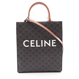 Céline Celine Small Vertical Cabas Triomphe 2-Way Tote Bag