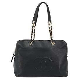 Chanel Timeless Chain Tote Caviar Large