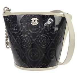 Chanel Camellia Coco Bucket Printed PVC Medium