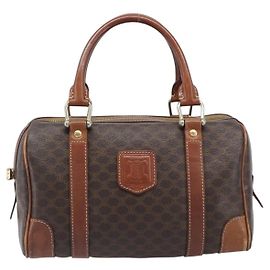 Céline Celine Boston Triomphe Coated Canvas Small