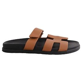 Hermès Chypre Mules aus Leder camel