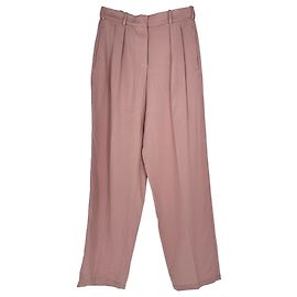 Calças sociais Joseph em viscose rosa