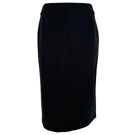 Giorgio Armani Falda lápiz midi Emporio Armani en viscosa negra