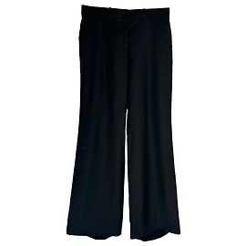 Calças Wide Leg Joseph em lã preta