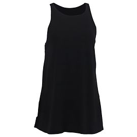Top sem mangas halter Theory em algodão preto