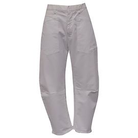 Jeans Barrel Shon Nili Lotan in cotone bianco