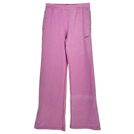 Off White Pantaloni della tuta a gamba dritta Off-White Diag-Striped in cotone viola