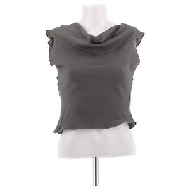 Autre Marque Top de seda gris CORTANA Talla 36