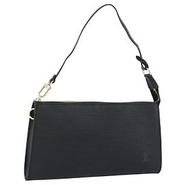 LOUIS VUITTON Epi Pochette Accessoires Pouch Black M52982 LV