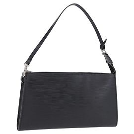 LOUIS VUITTON Epi Pochette Accessoires Pouch Black M52982 LV