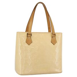 LOUIS VUITTON Monogram Vernis Houston Bag Marshmallow Pink M91302 LV