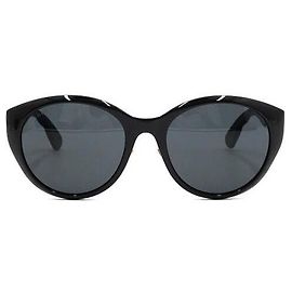 Gucci Occhiali da sole da donna Cat Eye Round Logo GG placcati oro nero