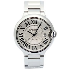 Cartier Ballon Bleu Herren-Automatikuhr aus Stahl mit Garantie