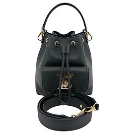 Louis Vuitton Lockme Bucket MM Nero Pelle