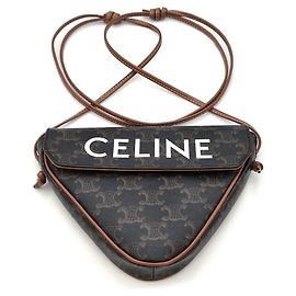 Céline Bolsa Tiracolo Triangle Tan