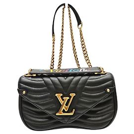 Louis Vuitton New Wave MM Bolso de mano de cuero negro