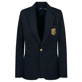 Ralph Lauren Blazer Jacke Navy mit Goldknöpfen und gesticktem Logo