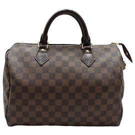 Louis Vuitton Speedy Tote Bag Damier Eben
