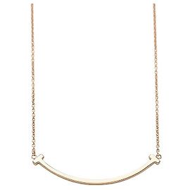 Tiffany & Co Collar con colgante Smile Small en oro rosa
