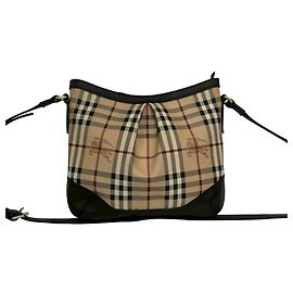 Borsa a tracolla in pelle Burberry Nova Check Pattern