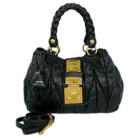 Sac à main 2-Way en cuir Matelassé Miu Miu