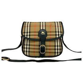 Borsa a tracolla Burberry in tela e pelle
