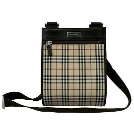 Borsa a tracolla Burberry Nova Check in tela e pelle