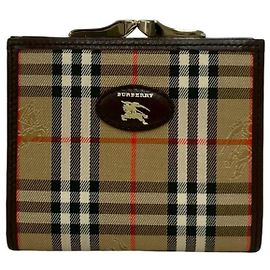 Cartera bi-fold Burberry Shadow Horse Logo Nova Check