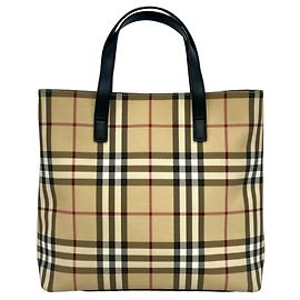 Bolso Mini Tote Burberry Nova Check Pattern