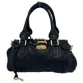 Bolsa de mão em couro Chloé Vintage Paddington