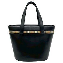 Borsa Burberry Nova Check in pelle di vitello