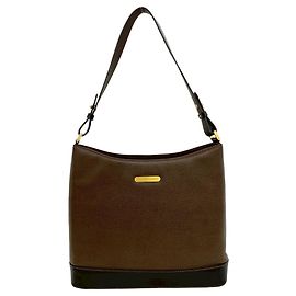 Borsa a tracolla in pelle Burberry Vintage Logo Hardware Nova Check Shadow Horse