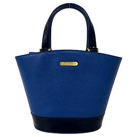 Burberry Vintage Logo Hardware Nova Check Pattern Lederhandtasche