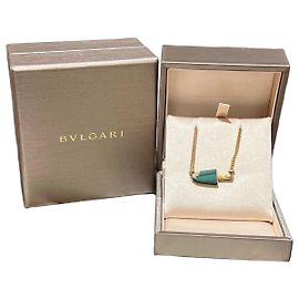 Bulgari Bracciale Bvlgari in oro rosa e malachite