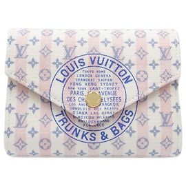 Louis Vuitton Blue Monogram Trunks and Bags Cartera Victorine