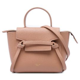 Céline Celine Gürteltasche aus Pico genärbtem Kalbsleder in Braun