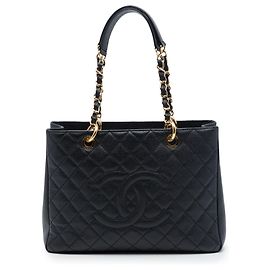 Chanel Black Caviar Grand Shopping Tote