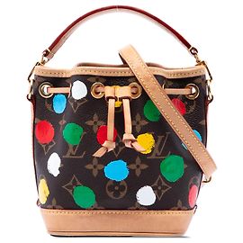 Louis Vuitton Brown Yayoi Kusama Monogram Painted Dots Nano Noe